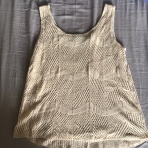 Open knit tank top. Size XS. Worn twice.